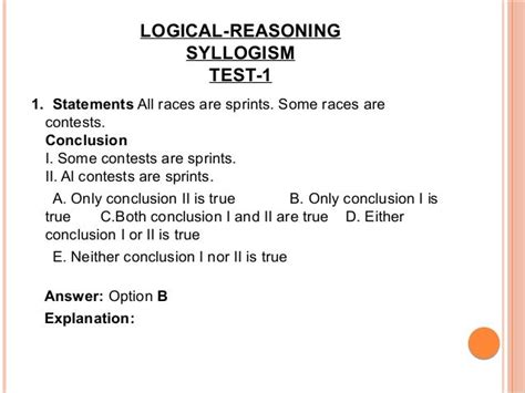 logical-reasoning syllogisms-test hard|Free Syllogisms Practice Tests .